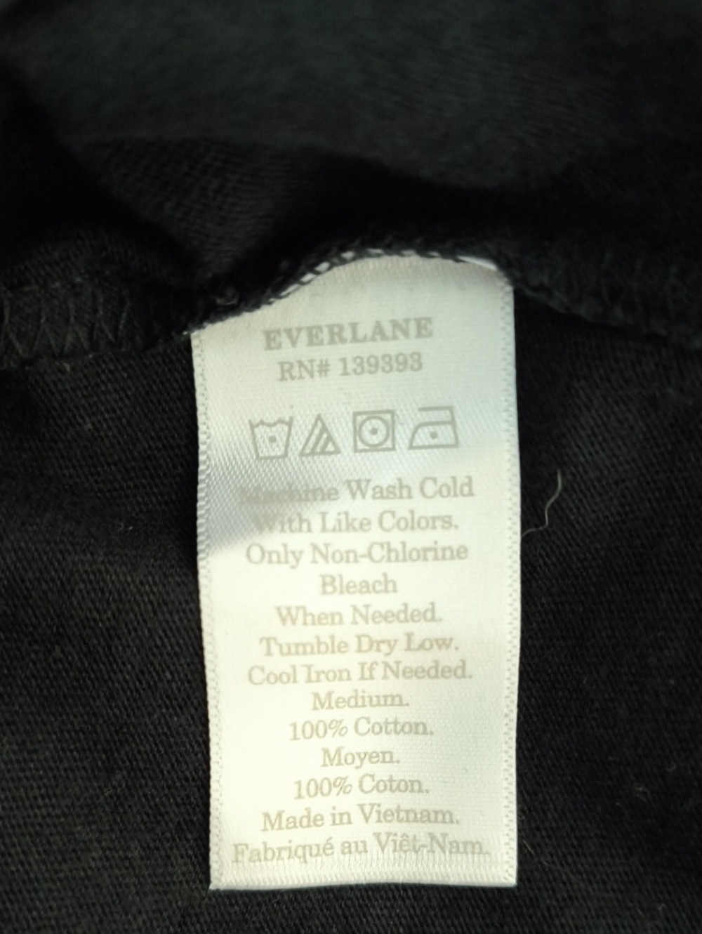 Everlane Black Sleeveless V-Neck Tank Dress Shift Midi Size Medium - Picture 7 of 7